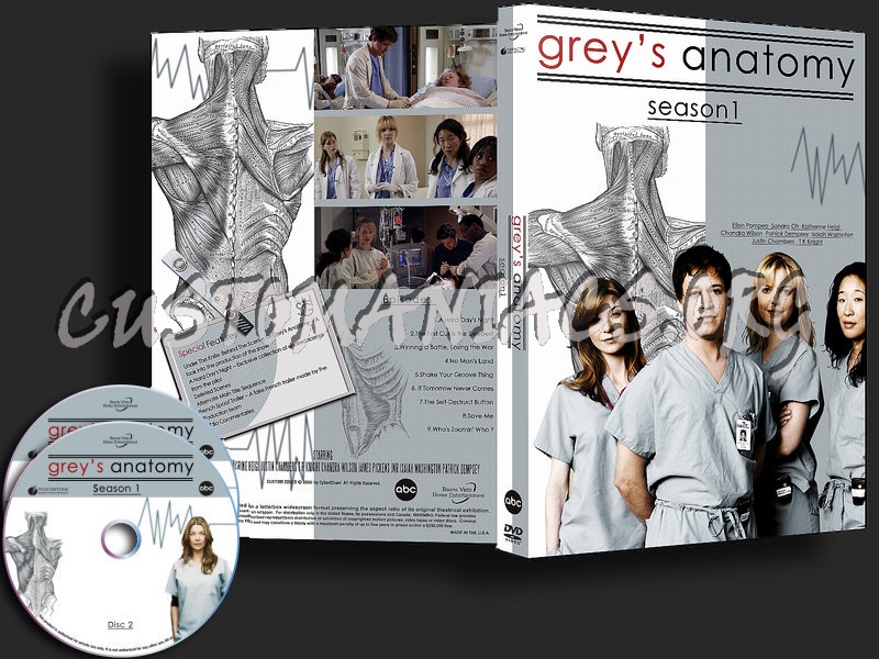 Grey's Anatomy - Season 1 dvd cover