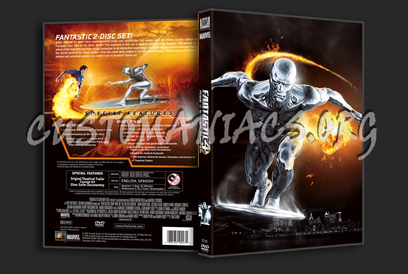 Fantastic 4 Rise Of The Silver Surfer dvd cover