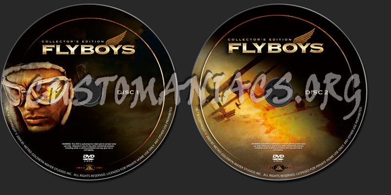 Flyboys Collectors Edition dvd label