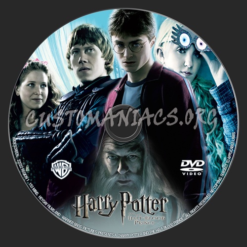 Harry Potter and the Half Blood Prince dvd label