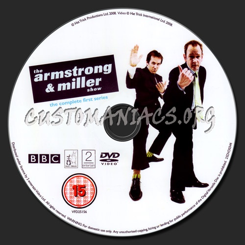 The Armstrong & Miller Show Series 1 dvd label