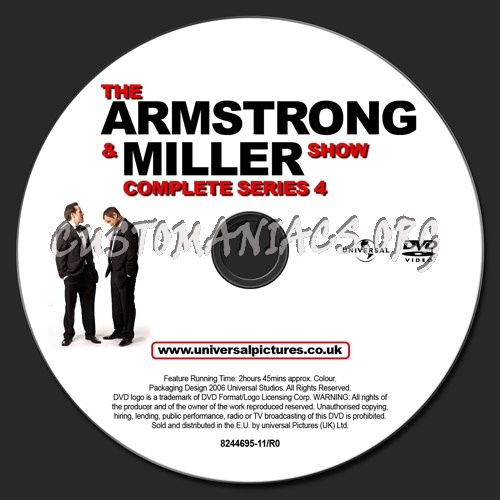 The Armstrong & Miller Show Series 4 dvd label