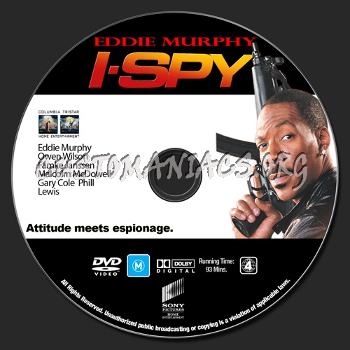 Eddie Murphy Collection - I Spy dvd label