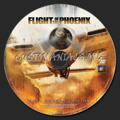 Flight Of The Pheonix dvd label