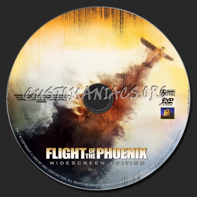 Flight Of The Pheonix. dvd label