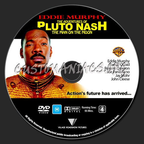 Eddie Murphy Collection - The Adventures Of Pluto Nash dvd label