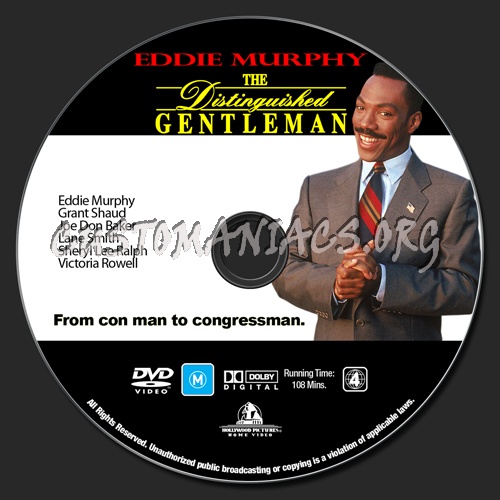 Eddie Murphy Collection - The Distinguished Gentleman dvd label