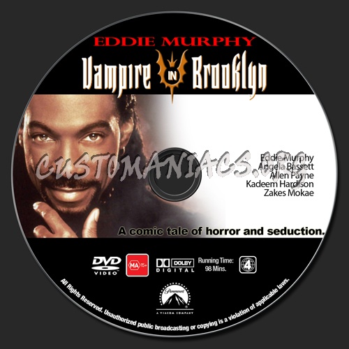 Eddie Murphy Collection - Vampire In Brooklyn dvd label