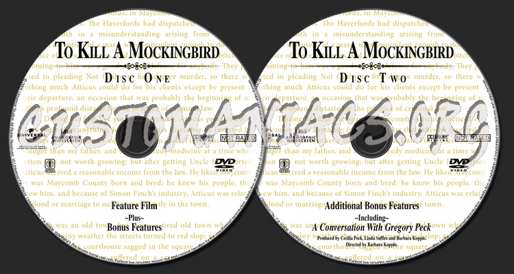 To Kill A Mockingbird dvd label