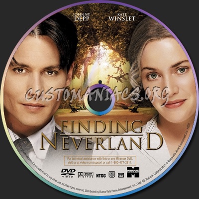 Finding Neverland dvd label