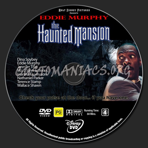 Eddie Murphy Collection - The Haunted Mansion dvd label
