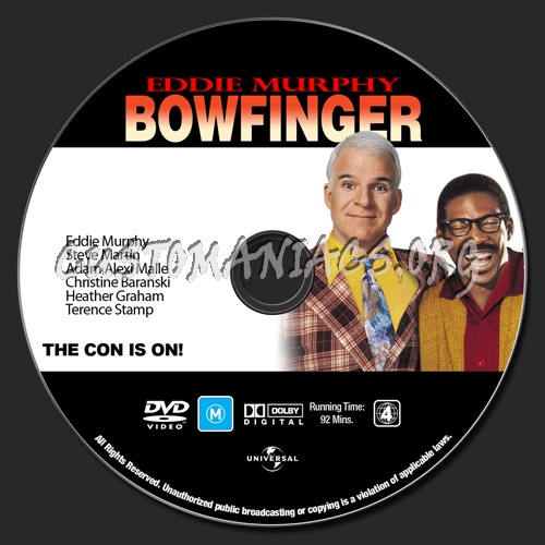 Eddie Murphy Collection - Bowfinger dvd label