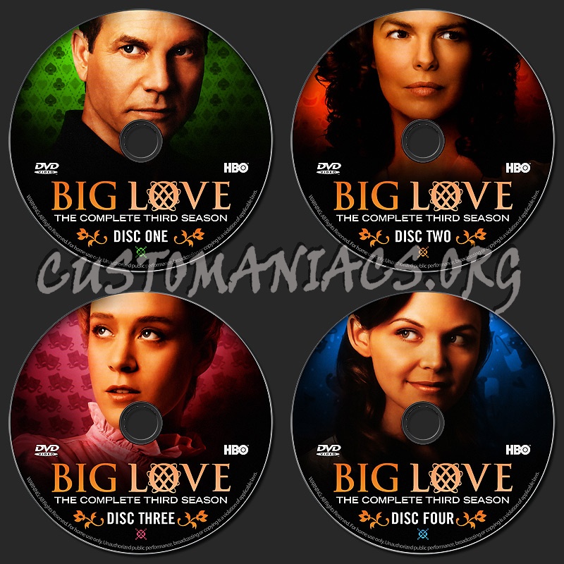 Big Love - Season 3 dvd label