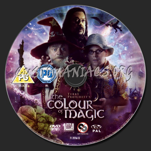 Terry Pratchett's: The Colour Of Magic dvd label