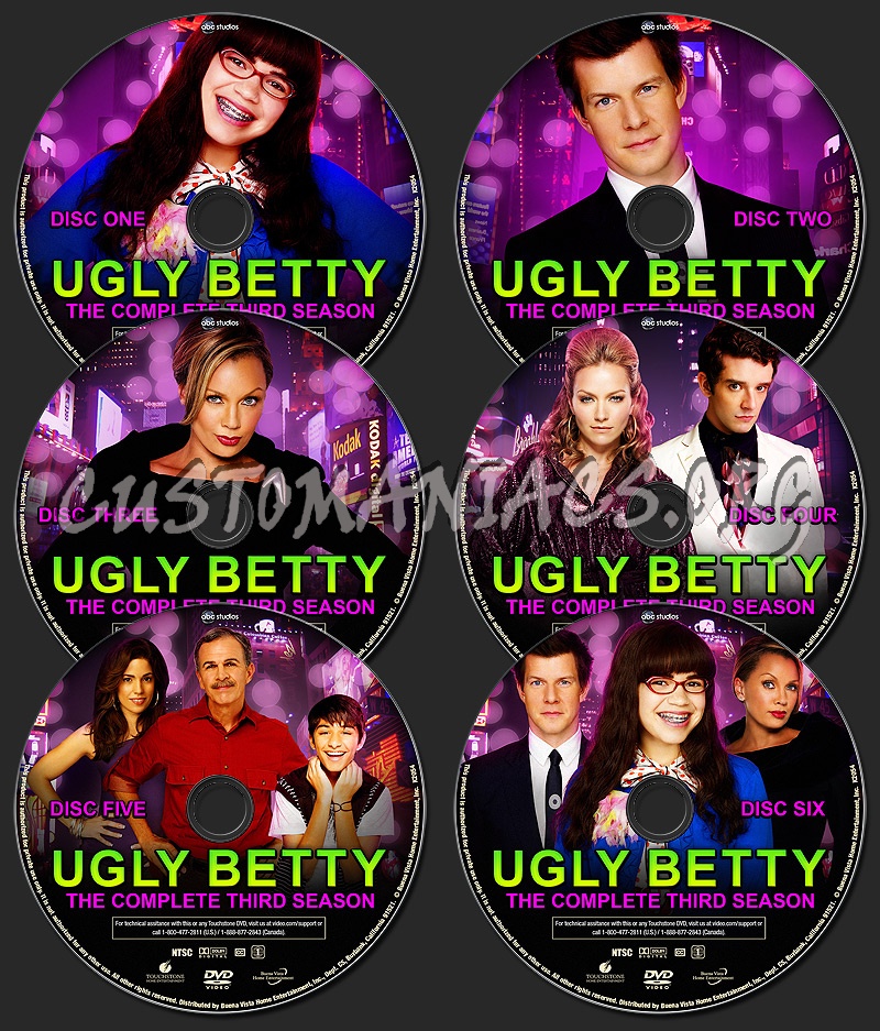 Ugly Betty - Season 3 dvd label