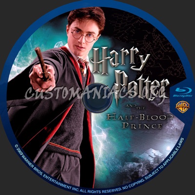 Harry Potter and the Half-Blood Prince blu-ray label