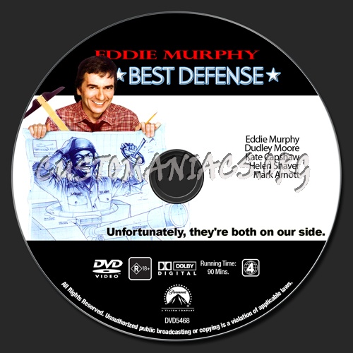 Eddie Murphy Collection - Best Defense dvd label
