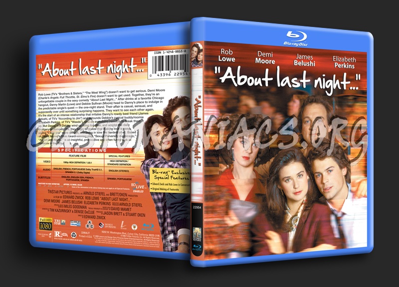 About Last Night blu-ray cover