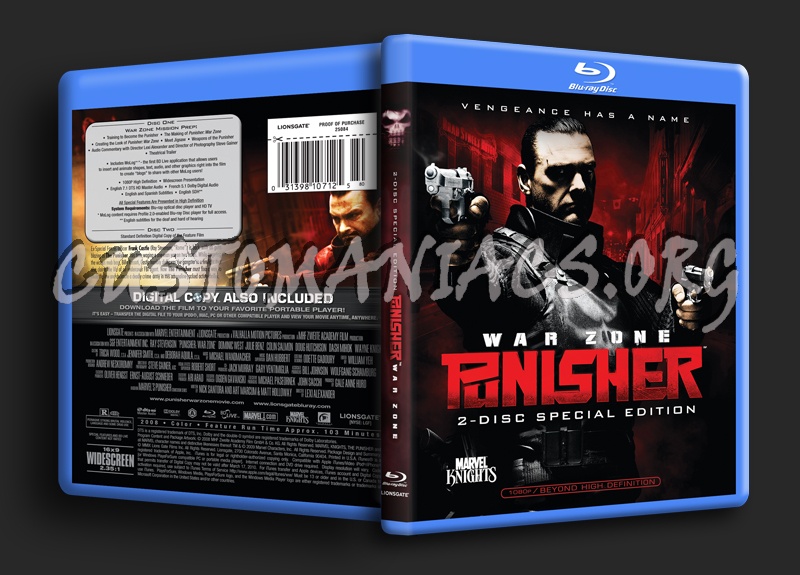 Punisher 2 WarZone blu-ray cover