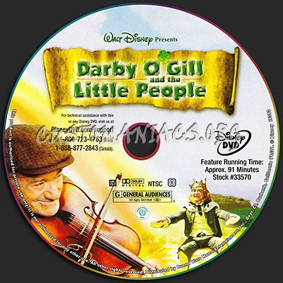 Darby O'Gill and the Little People dvd label