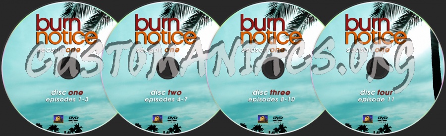 Burn Notice Season 1 dvd label