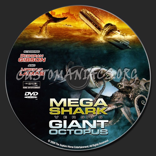 Mega Shark vs Giant Octopus dvd label