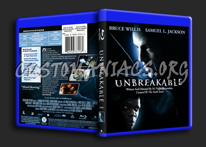 Unbreakable blu-ray cover