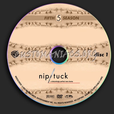 Nip Tuck - Season 5 dvd label