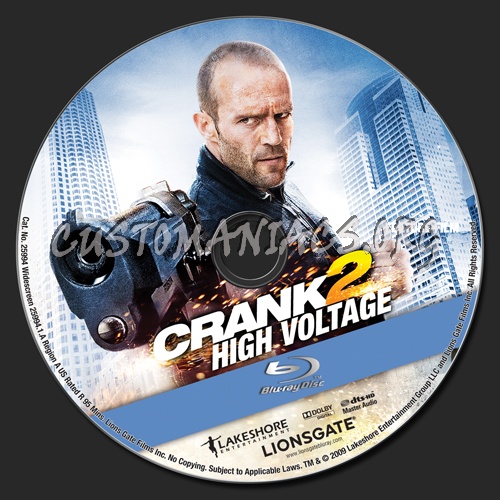 Crank 2 High Voltage blu-ray label