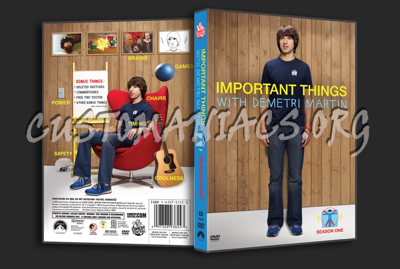 Important Things With Demetri Martin Season 1 dvd cover