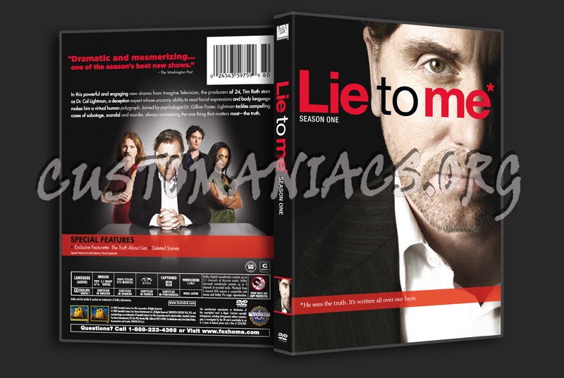 Lie to Me Season 1 dvd cover