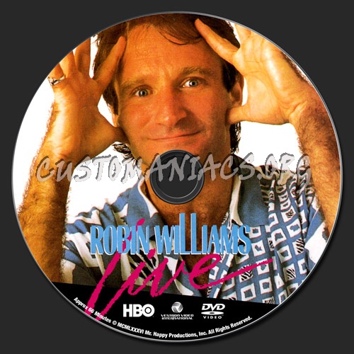 Robin Williams Live at the Met dvd label