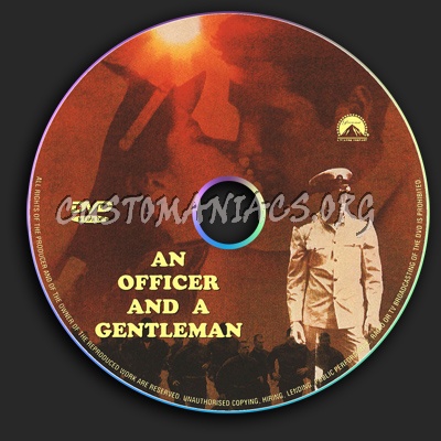 An Officer And A Gentleman dvd label