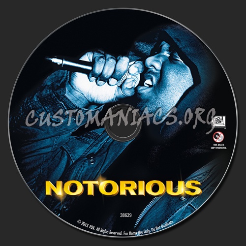Notorious dvd label