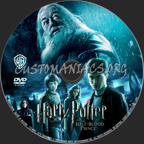 Harry Potter and the Half-Blood Prince dvd label