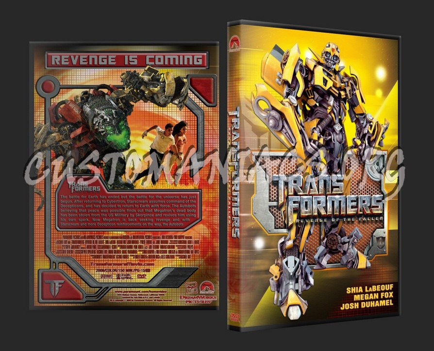 Transformers II: Revenge of the Fallen dvd cover