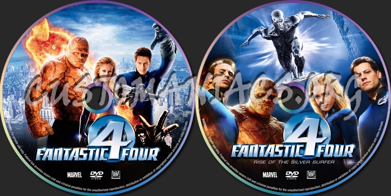 Fantastic Four Collection dvd label