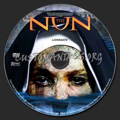 The Nun dvd label