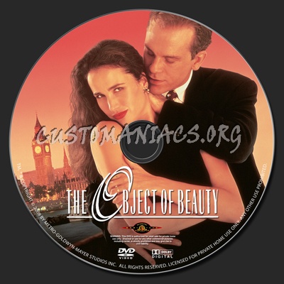 The Object of Beauty dvd label