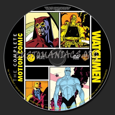 Watchmen The Complete Motion Comic dvd label