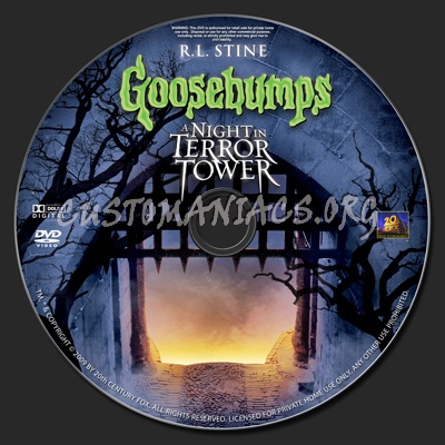 Goosebumps A Night in Terror Town dvd label