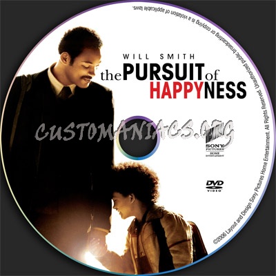 The Pursuit Of Happyness dvd label