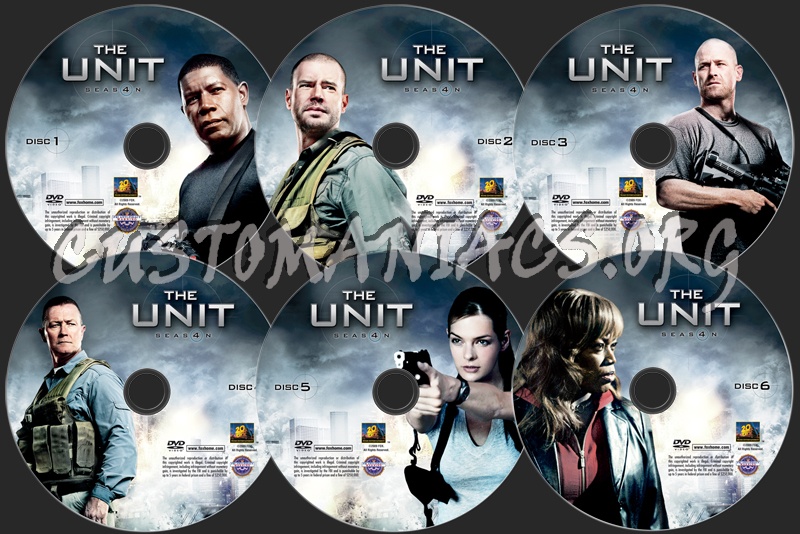 The Unit Season 4 dvd label
