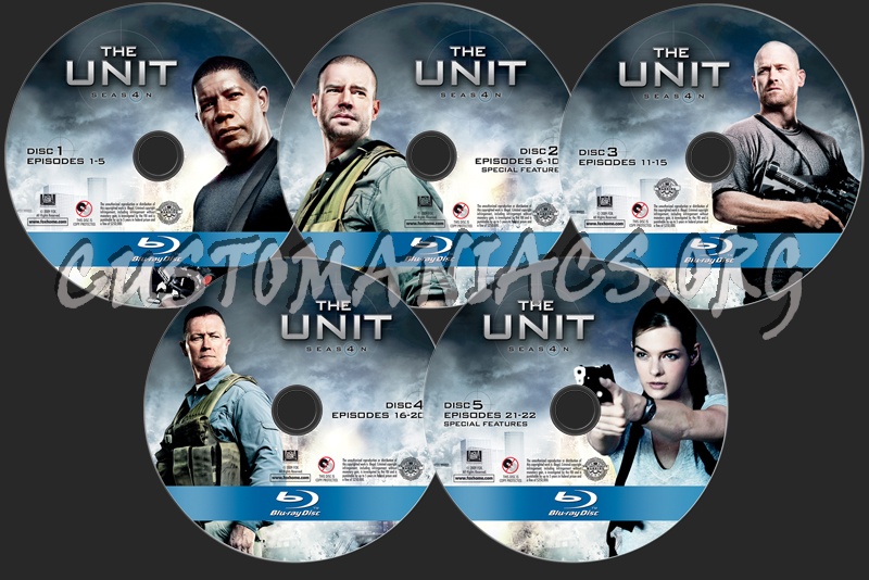 The Unit Season 4 blu-ray label