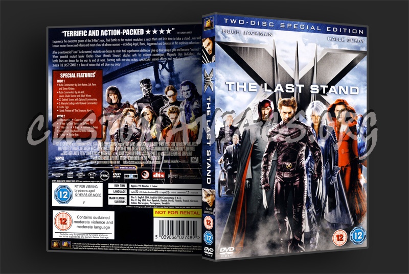 X-Men 3: The Last Stand dvd cover