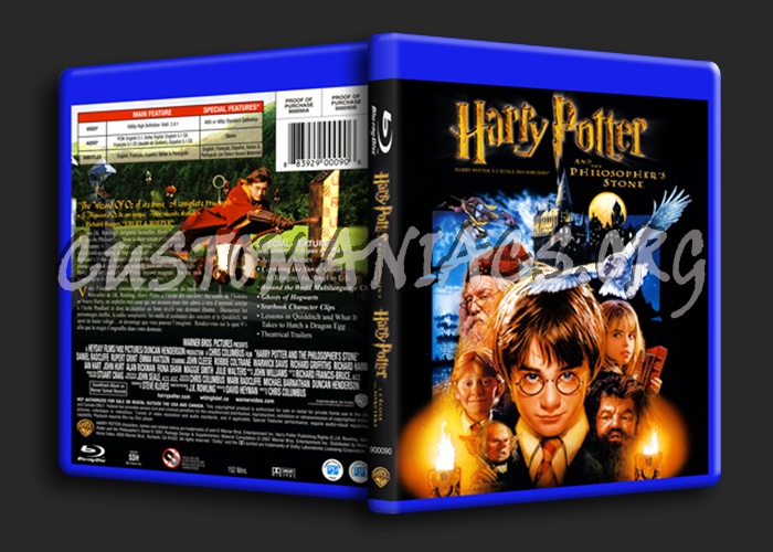 Harry Potter and the Philosopher's Stone blu-ray cover