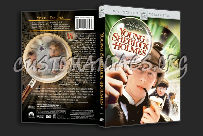 Young Sherlock Holmes dvd cover