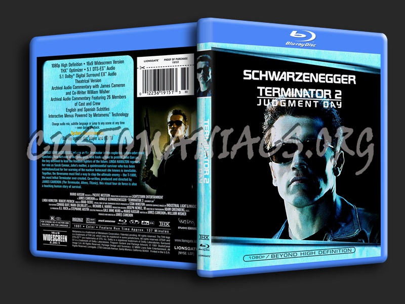 Terminator 2: Judgment Day blu-ray cover