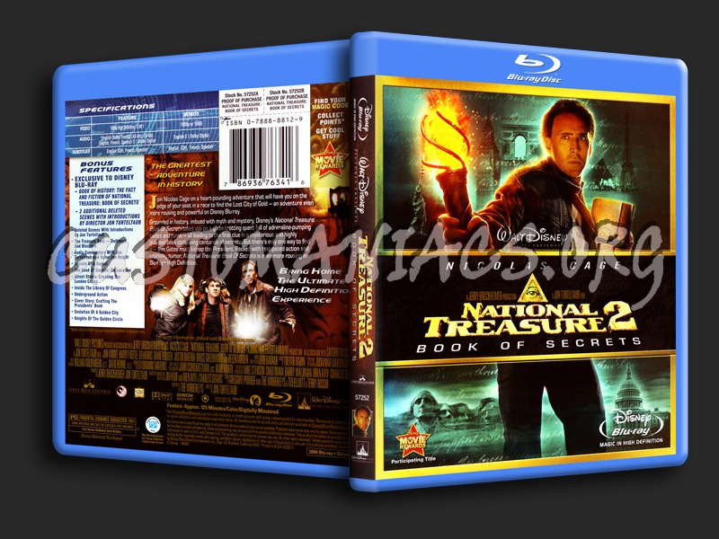 National Treasure 2: Book of Secrets blu-ray cover