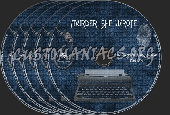 Murder She Wrote Season 9 dvd label